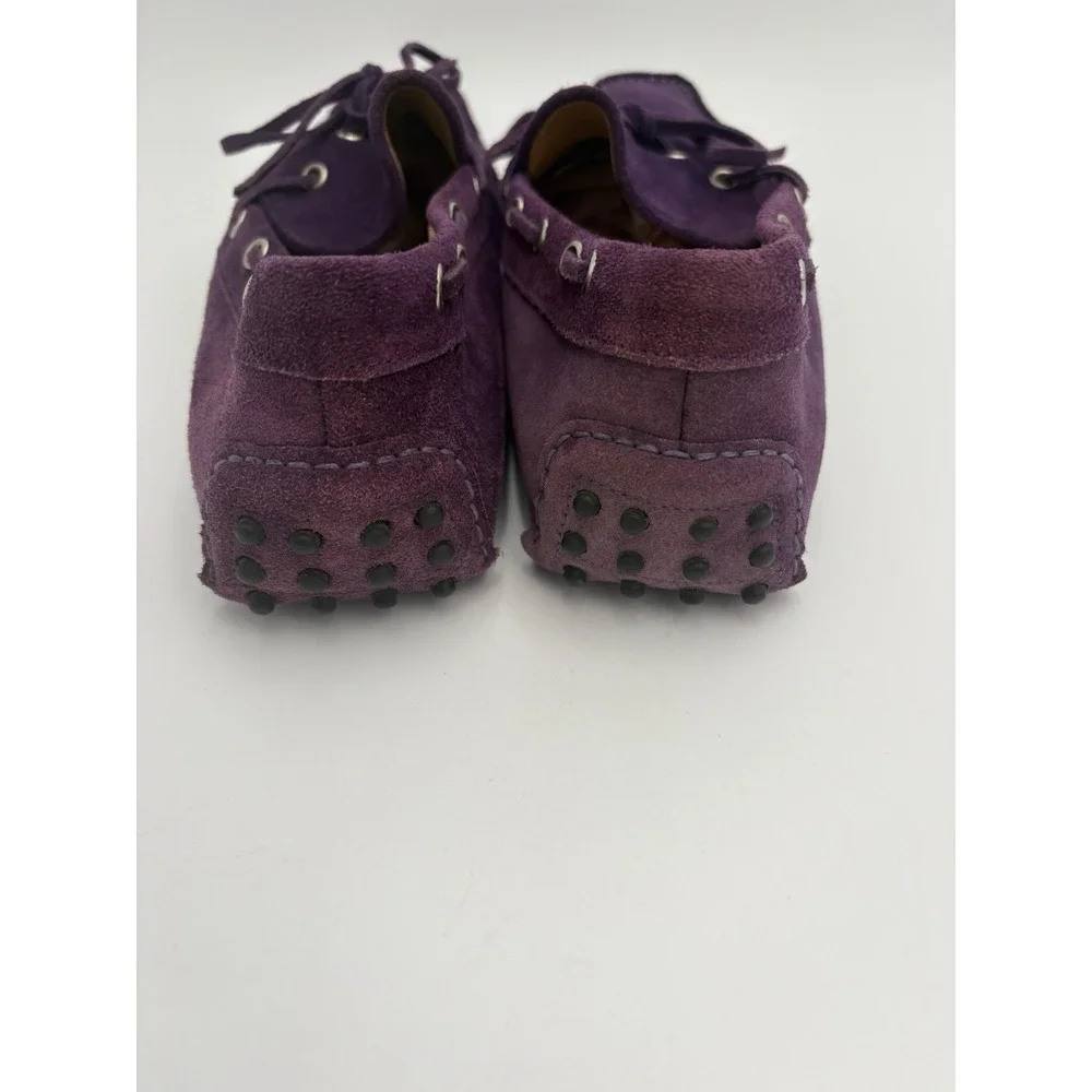 MONZA Men's Purple Leather Suede Driving Car‎ Shoe 42.5/9.5